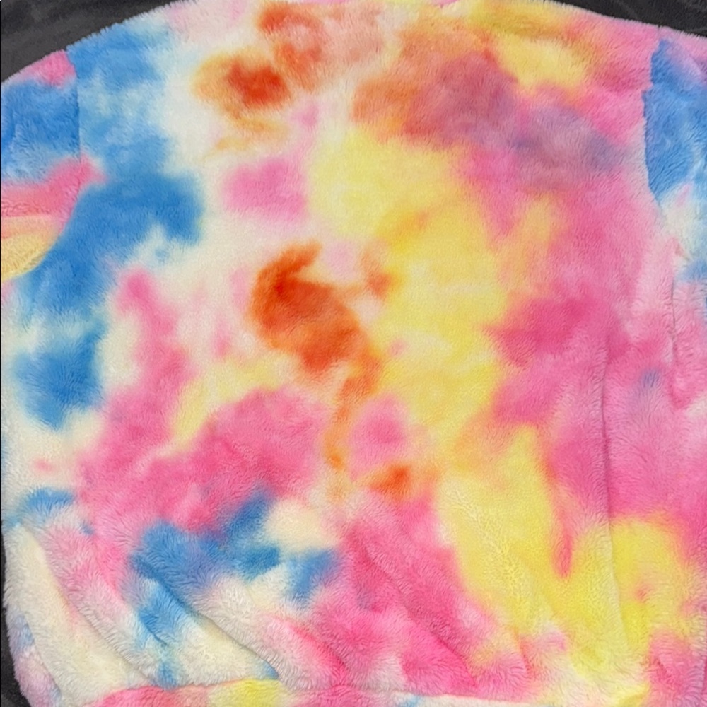 Super Warm Women’s Or Men’s Colorful Tie-Dye Women's Fluffy Sweater. Women’s XXL - Picture 8 of 9